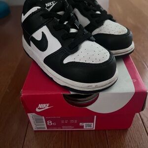 Nike Kids Black and White Sneakers